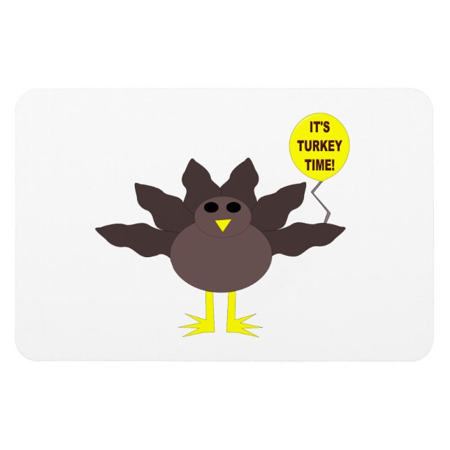 Turquie Heure Thanksgiving Magnet (Horizontal)