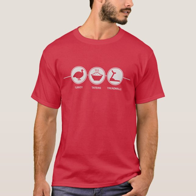 Turquie, Taters et tapis de course T-shirt Thanksg (Devant)