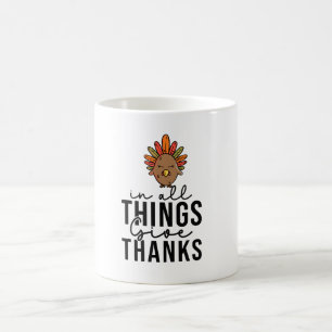 Turquie Thanksgiving Cafee Mug - Chute festive