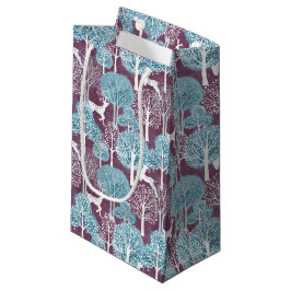 Turquoise and Purple Deer Village Holiday  Kleine Geschenktüte