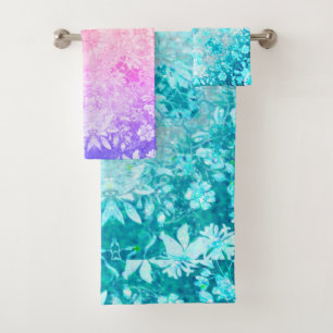 Turquoise Aqua Blue Floral