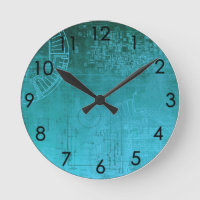 Turquoise Aqua Circuit Board Computer Geek Nerd