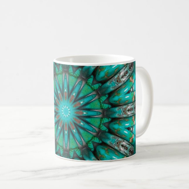 Turquoise Art 1 Mug (Devant droit)