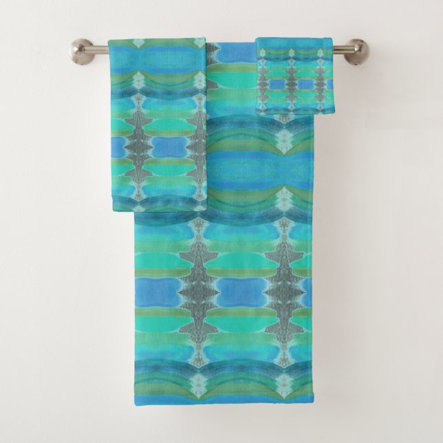 Turquoise Avec Serviettes Turquoise (En situation)