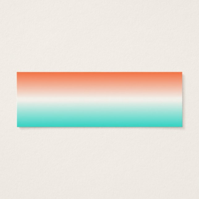 Turquoise Blanc Corail Ombre (Dos)