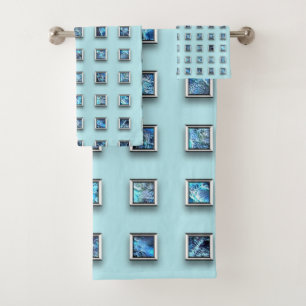 Turquoise Bleu et Golden Gem Moderne