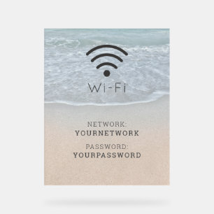 Turquoise Blue Ocean Beach Wi-Fi