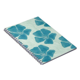 Turquoise Blume Notebook Notizblock