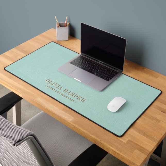 Turquoise Chic Elegant FAKE Cuir PROFESSIONNEL (Bureau 2)
