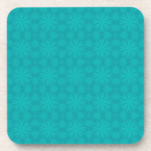 Turquoise Christmas Snow Untersetzer