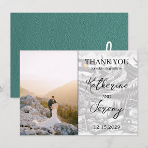 Turquoise Colorado Passport Vielen Dank Dankeskarte