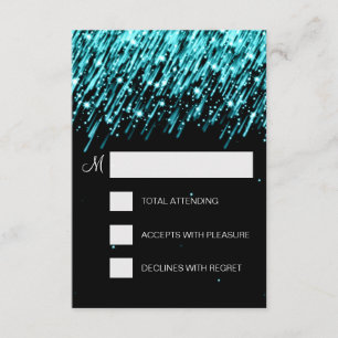 Turquoise élégante d'étoiles filantes de RSVP