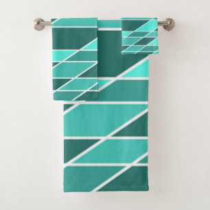 Turquoise et blanc