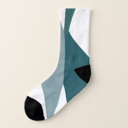 Turquoise et blanc abstrait