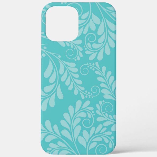 Turquoise Florist Phone Case (Rückseite)