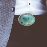Turquoise Gemstone Bild Oval Gürtelschnalle<br><div class="desc">Individuelles Designprodukt mit farbenfrohen Mustern. Personalisieren Sie diese Vorlage mit Ihren Bildern. Übertragen Sie dieses Design auf jeden Artikel.</div>