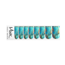 Turquoise Gold Vena Minx Nagelart Minx Nagelkunst