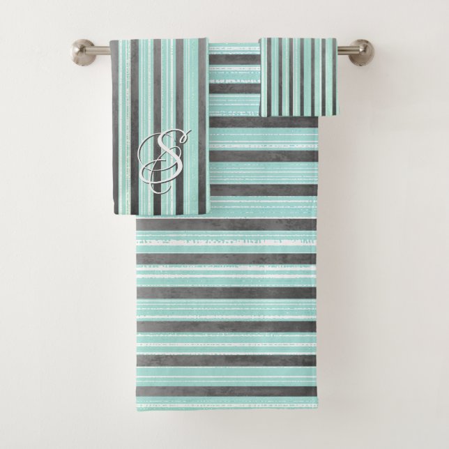 Turquoise, gris et blanc (En situation)