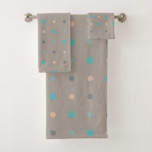 Turquoise, gris et Pêche