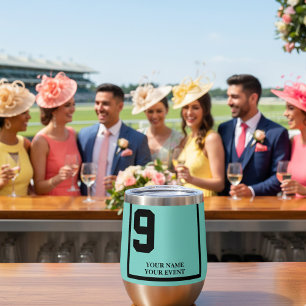 Turquoise Horse Race 9 Derby personnalisé