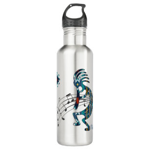 Turquoise Kokopelli Edelstahlflasche