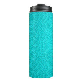 Turquoise leather skin texture skin thermosbecher