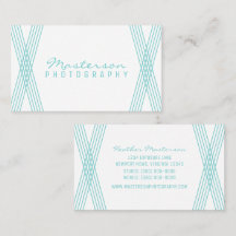 Turquoise Modern Deko Business Card