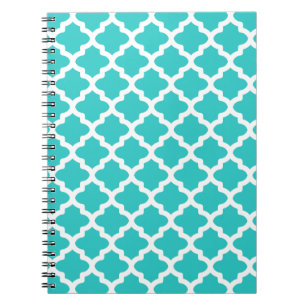 Turquoise-Muster-Notebook Notizblock
