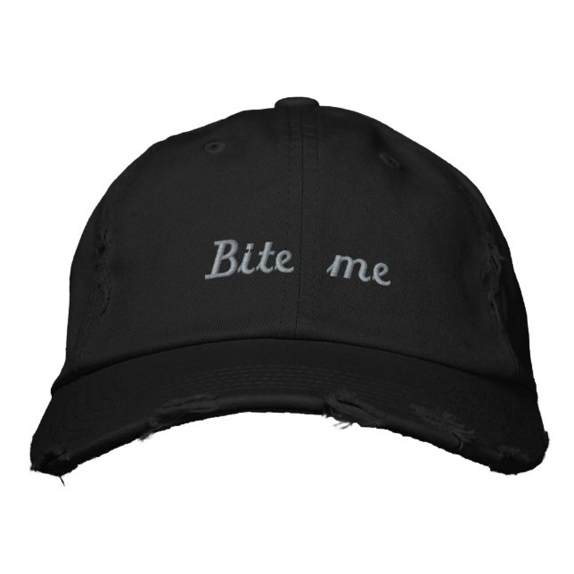 Turquoise noir de Lyme_Ticked me mordent casquette (Devant)