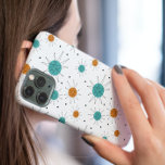 Turquoise Orange Franciscan Sternexplosion Mitte J Case-Mate iPhone 14 Hülle<br><div class="desc">Dieses fabelhafte,  moderne Handy-Gehäuse aus der Mitte des Jahrhunderts besticht durch Franciskus-Sternexplosionen in Türkisblau und Orange. Machen Sie eine Aussage,  während Sie Ihr Handy halten!</div>