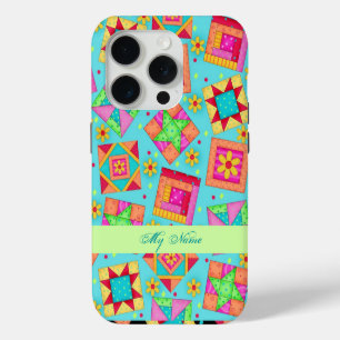 Turquoise Quilt Art Personnalisé iPhone 5 Coque