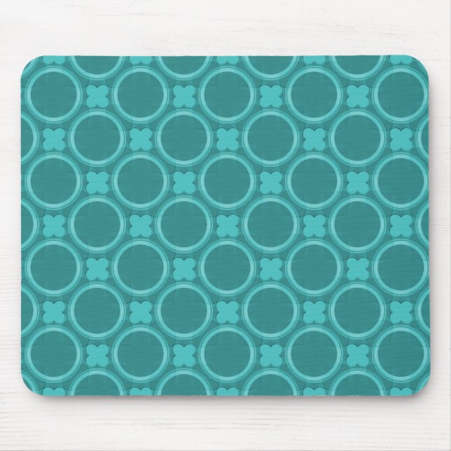 Turquoise Quirky Charm Mousepad (Vorne)
