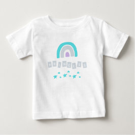 Turquoise Rainbow Princess Stars Baby Girl T - Shi T-shirt
