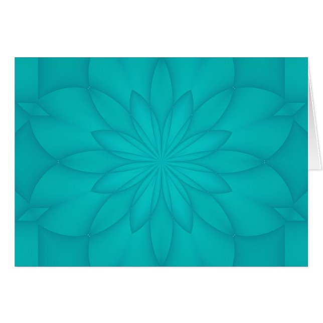 Turquoise Rosette (Vorderseite (Horizontal))