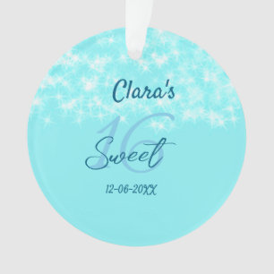 Turquoise sarcelle agate doux 16 anniversaire ajou