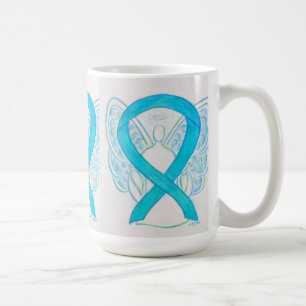 Turquoise Sensibilisation Ruban Angel Art Mug