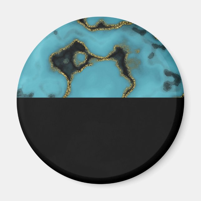 Turquoise Stone Gold und Black Magnet (Vorne)