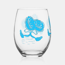 Turquoise swans set / Türkisgläser