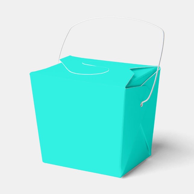 Turquoise Take Out Gevor Box Geschenkschachtel (Vorderseite)