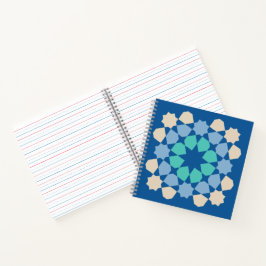Turquoise Tranquility Tile Notizbuch