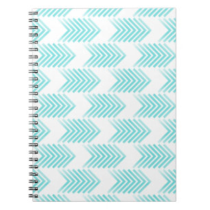 Turquoise Tribal Arrow-Muster Notizblock