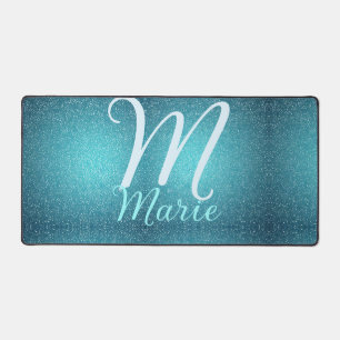 Turquoise turquoise agate aqua monogramme ajouter 