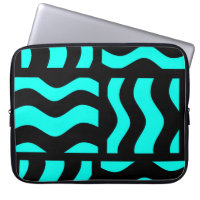 Turquoise und Black Laptop Gehäuse Verschiedene Gr