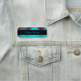 Turquoise Unique Modern Cool Hair Nail Salon Namensschild
