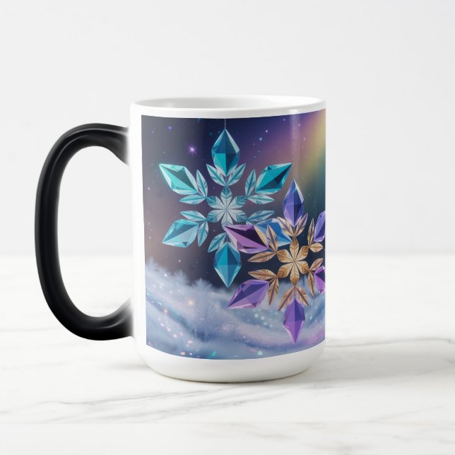Turquoise Violet Crystals Morphing Mug Verwandlungstasse (Links)