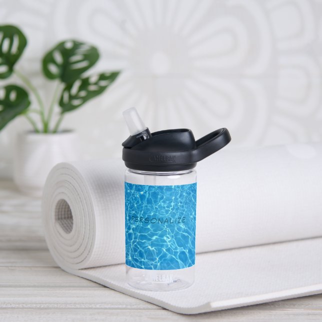 Turquoise Water Trinkflasche (Yoga (gedreht)