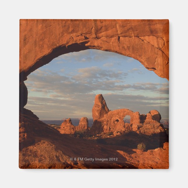 Turret Arch durch Nordfenster gesehen , Arche Magnet (Vorne)