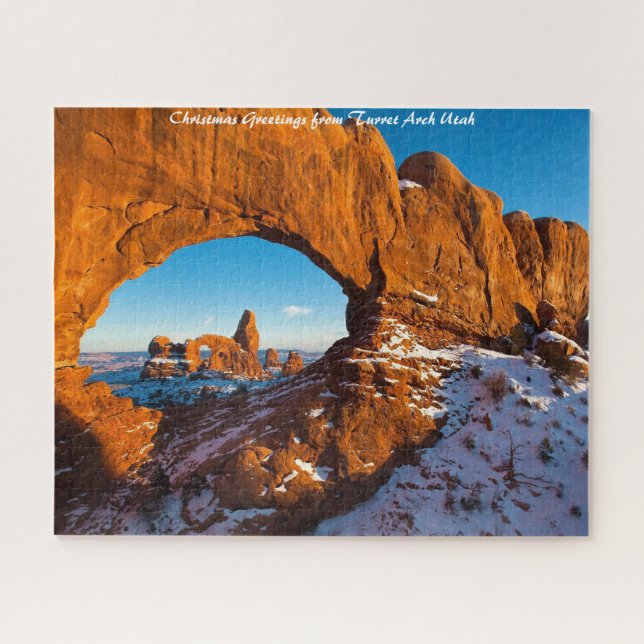 Turret Arch Utah.Christmas Grüße (Horizontal)