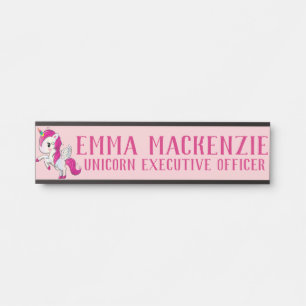 Türschild Namensschild Einhorn Rosa zum Hängen