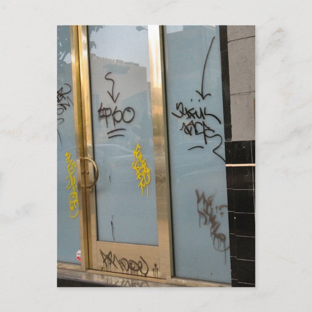 Türschrift Postkarte (Vorderseite)